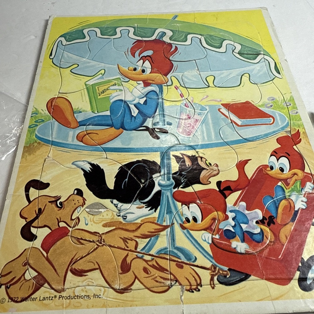 Woody Woodpecker vintage 1972 Walter Lantz Jigsaw Puzzle Collectible 8x10" - Picture 4 of 4